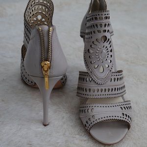 Aerin Lauder Lia sandals heels festival 9 taupe